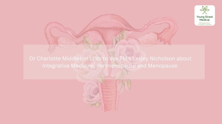 Dr Charlotte Middleton Talks to Lesley Nicholson about Integrative approuch to Perimenopause and Menopause